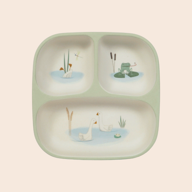 Little Goose Bamboo Plate
