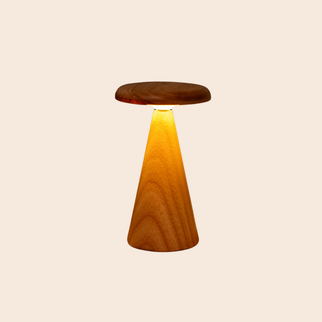 Mini Sylva Table Lamp: White Ash