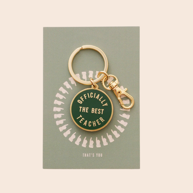 Officially the Best Teacher Keyring
