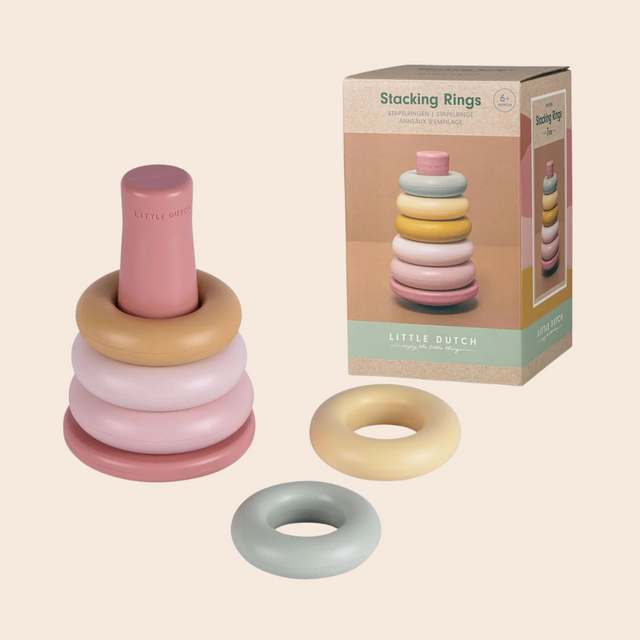 Pink Stacking Rings