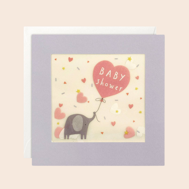 Baby Shower Paper Shakies Card