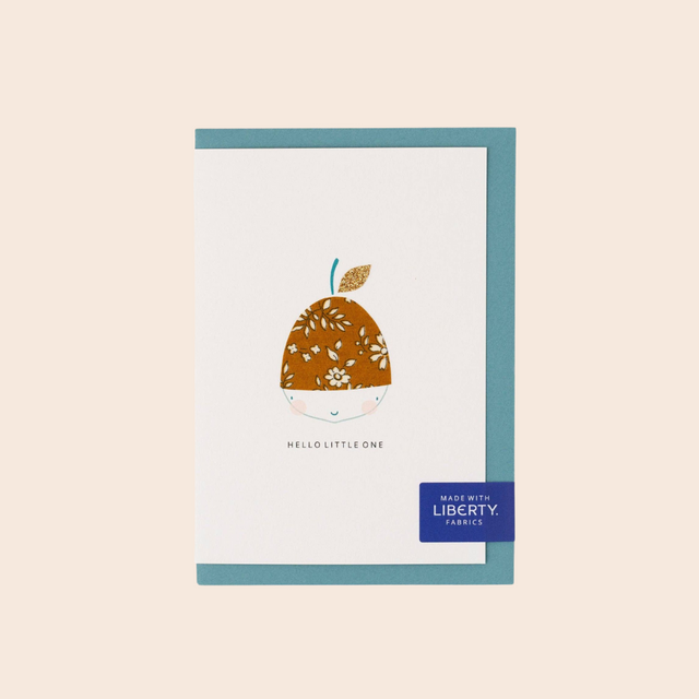 Liberty Acorn New Baby Card