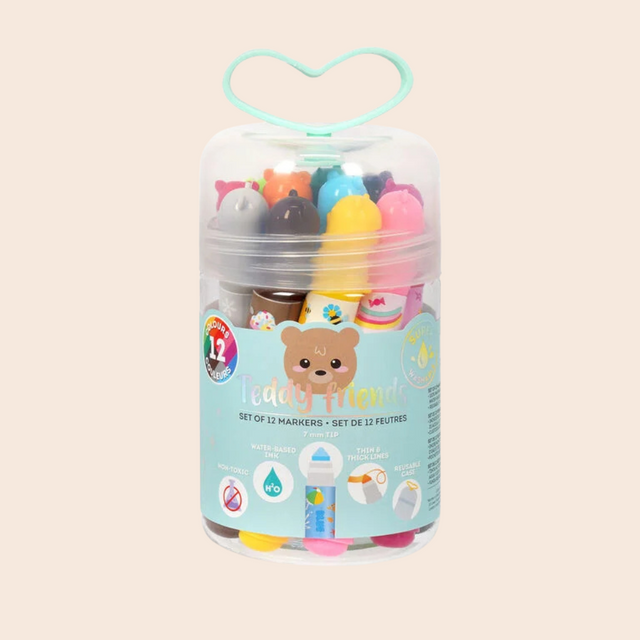 Teddy Friends Marker Pens