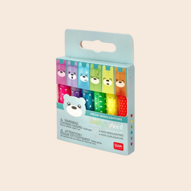 Teddy's Mood Bright Mini Highlighters