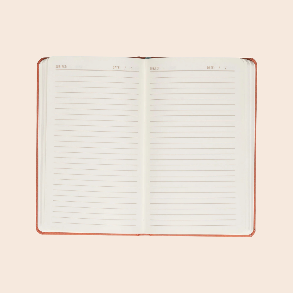 Celestial Terracotta Sun Bookcloth Journal