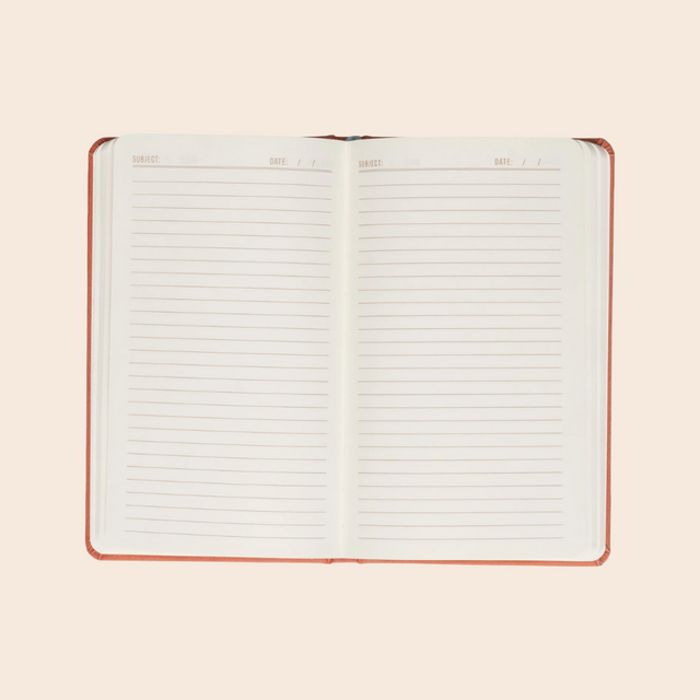 Celestial Terracotta Sun Bookcloth Journal