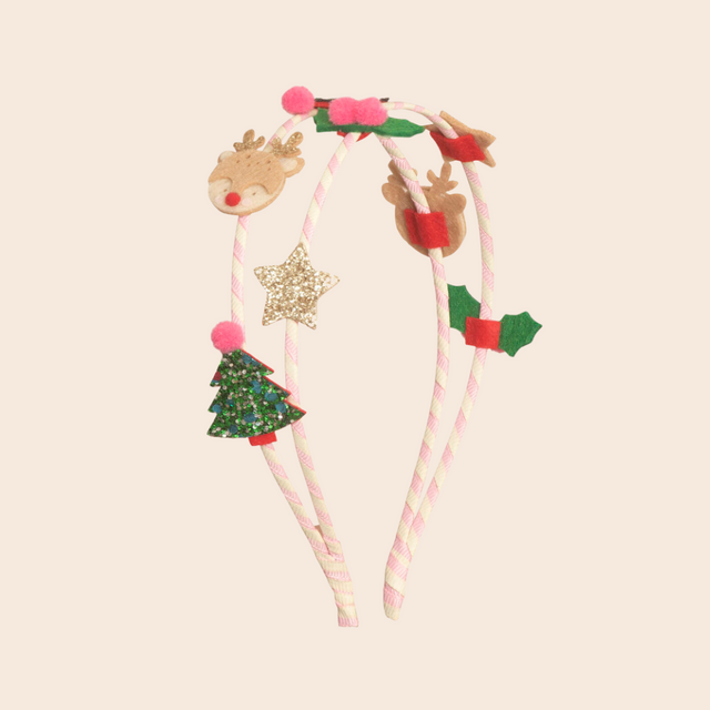 Festive Christmas Double Headband