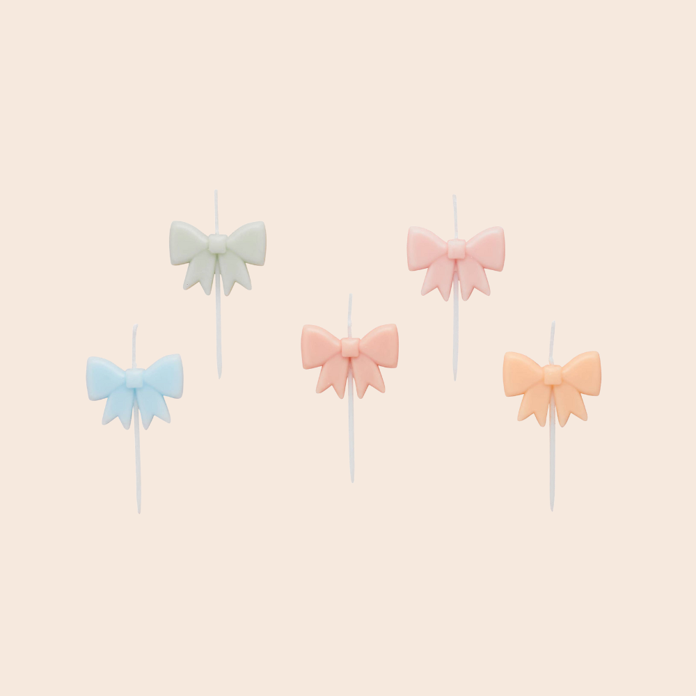 Pastel Bow Candles