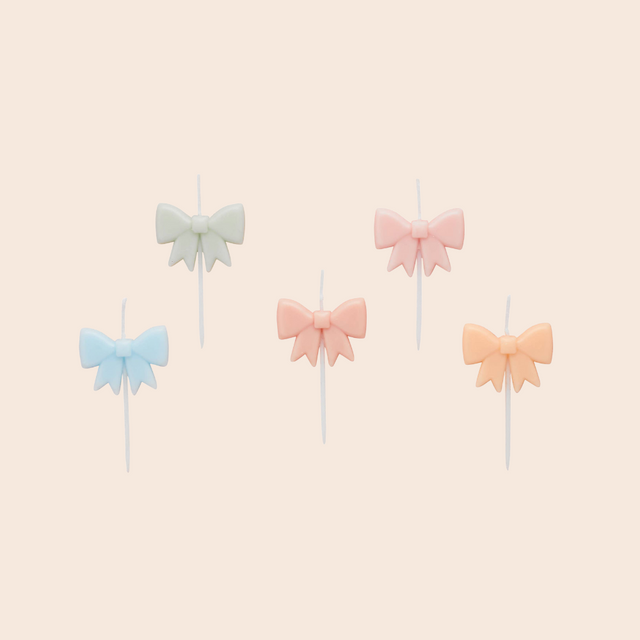 Pastel Bow Candles