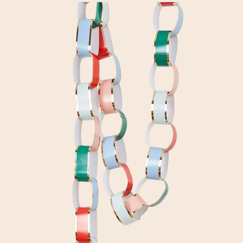 Pastel & Gold Paper Chains: Default Title