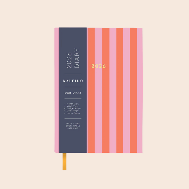 2026 Candy Stripe A6 Diary