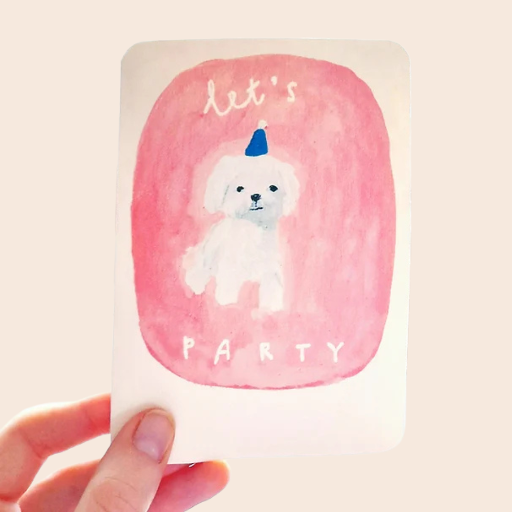 Let's Party Dog Card