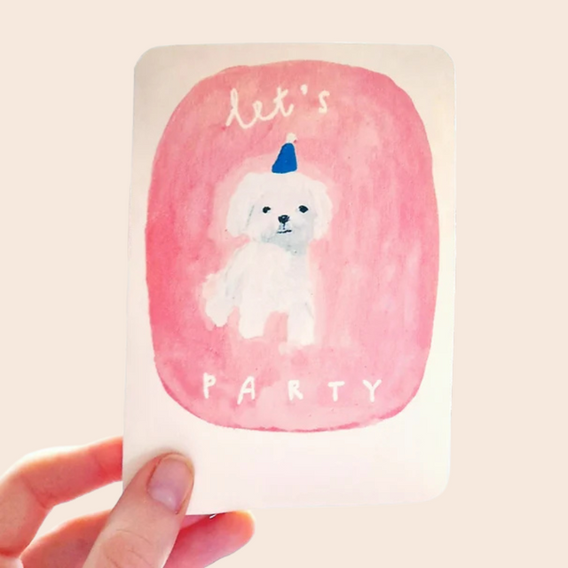 Let's Party Dog Card