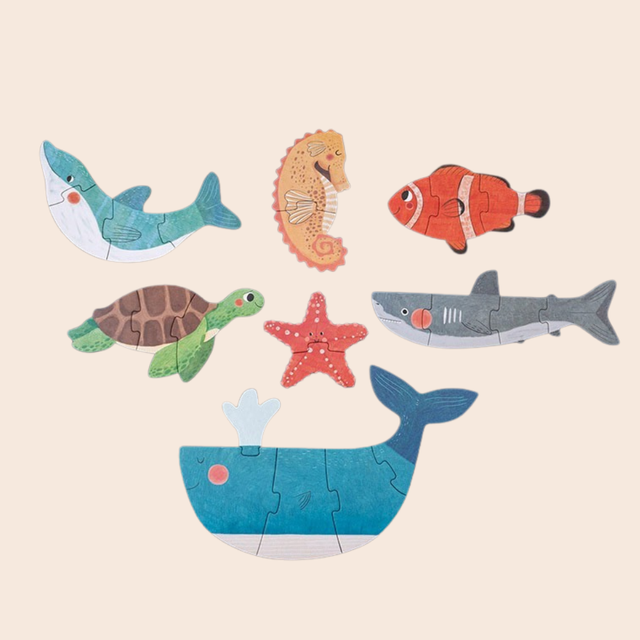 Reversible Ocean Blue Puzzle