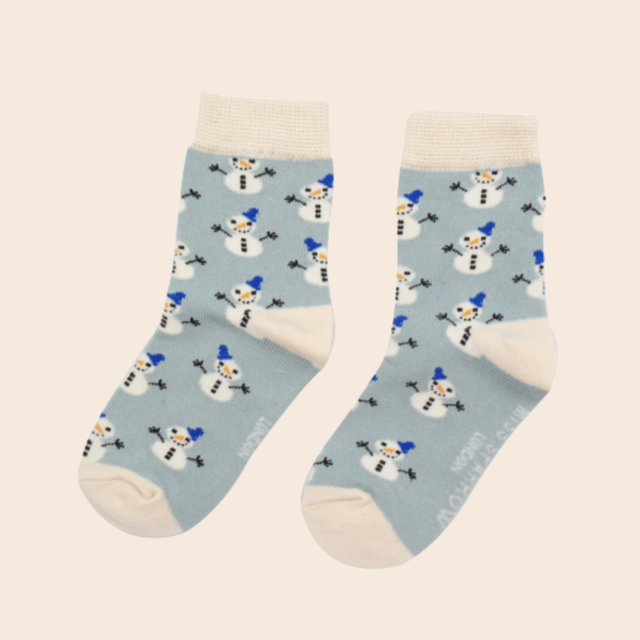 Snowmen Duck Egg Kids Socks