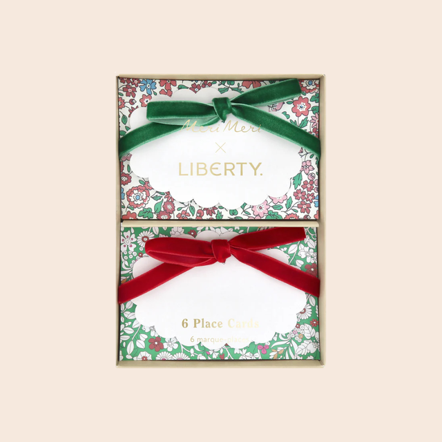 Meri Meri x Liberty Christmas Place Cards