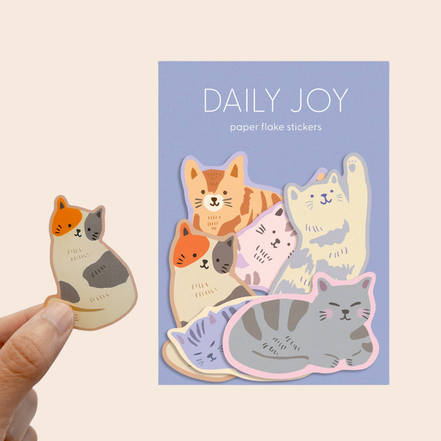 Cats Flake Stickers
