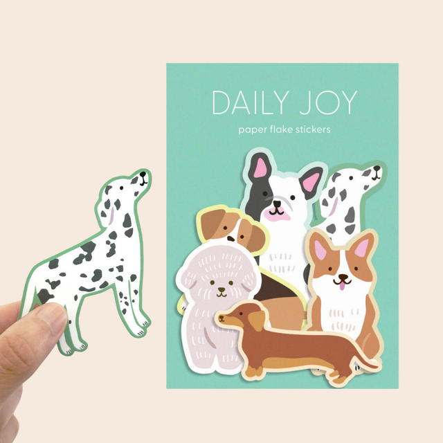 Dogs Flake Stickers
