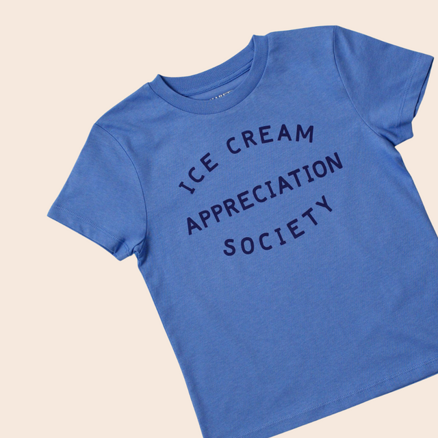 Blue Ice Cream Appreciation Society Kid's T-shirt