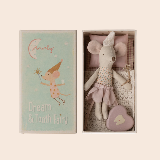 Pink Tooth Fairy Little Sister Mouse