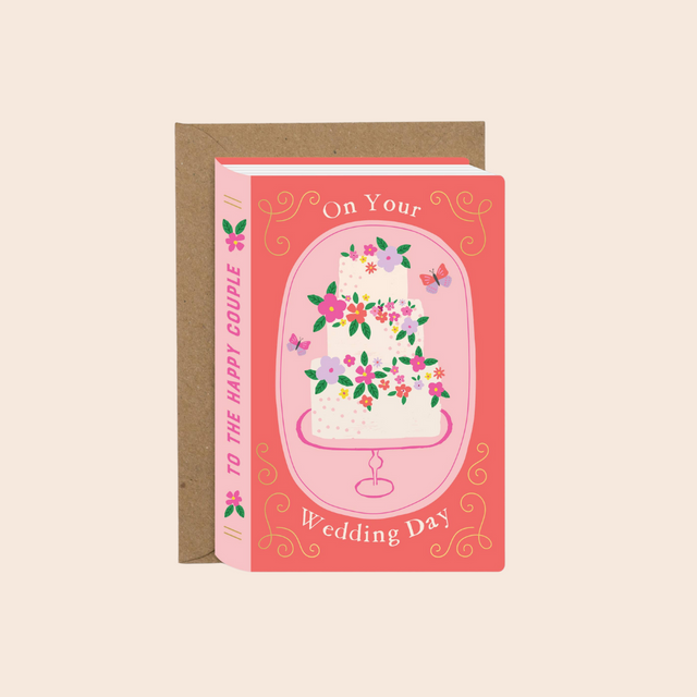 Fairytale Wedding Cake Book Card