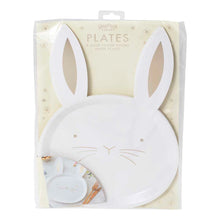 Load image into Gallery viewer, Gold Foiled Bunny Paper Plates