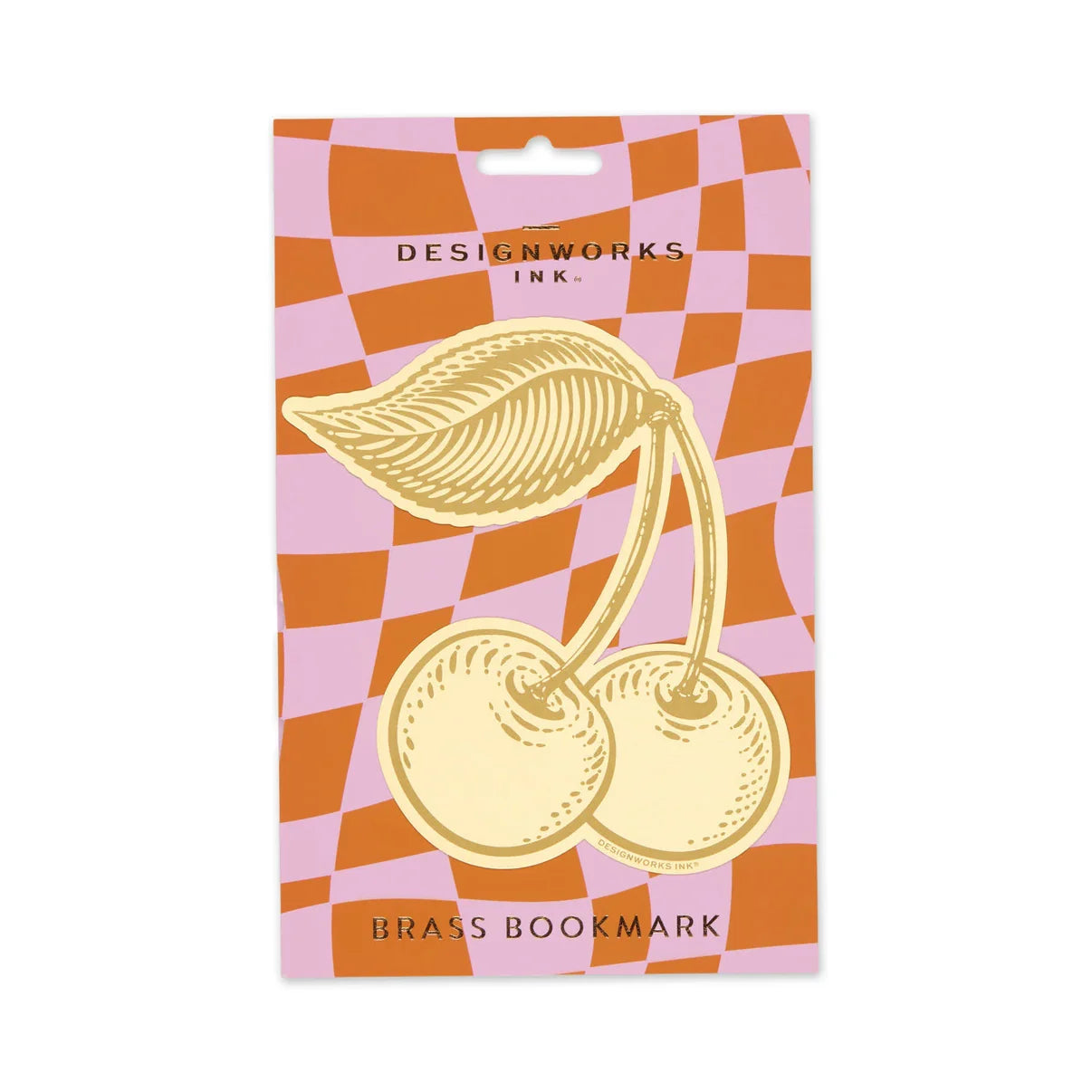 Cherries Brass Bookmark