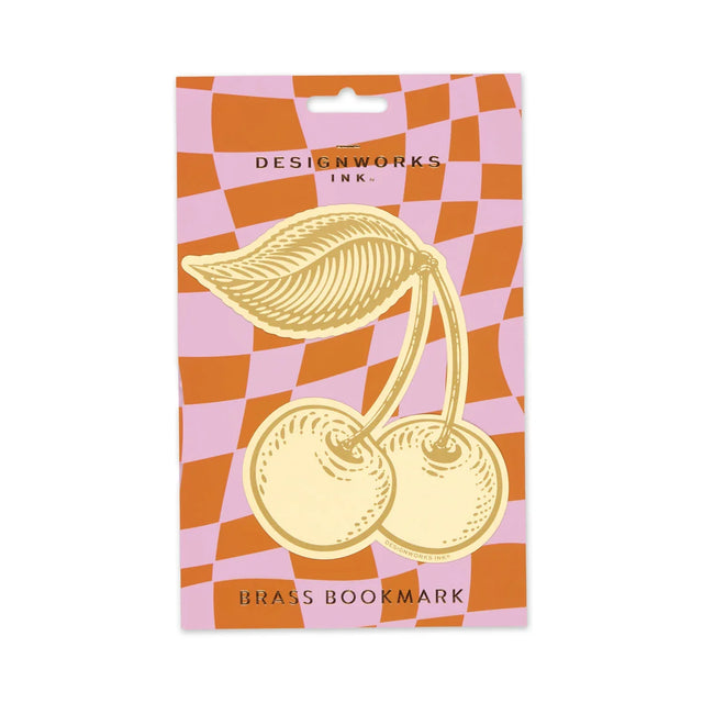 Cherries Brass Bookmark
