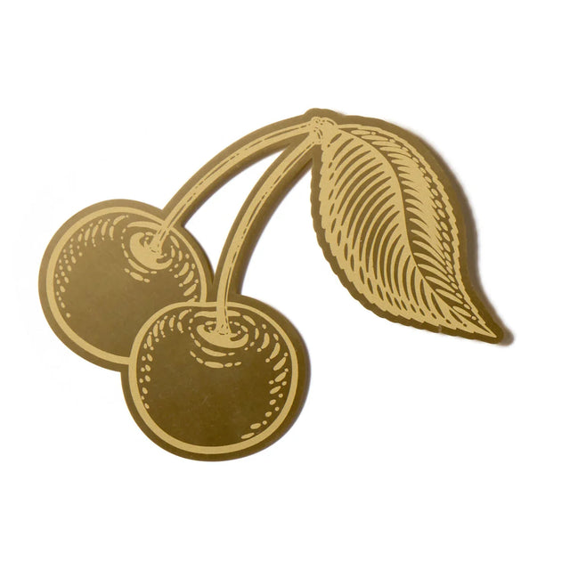 Cherries Brass Bookmark