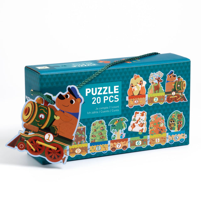 Counting Animal Train Puzzle