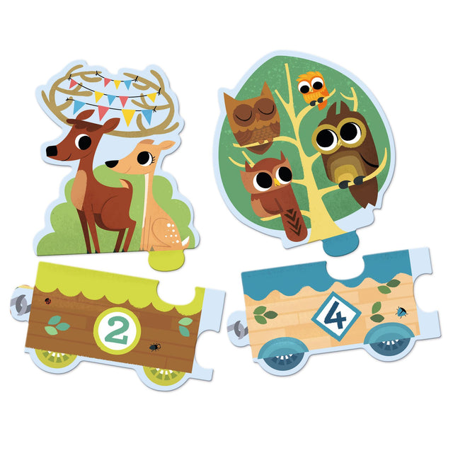 Counting Animal Train Puzzle