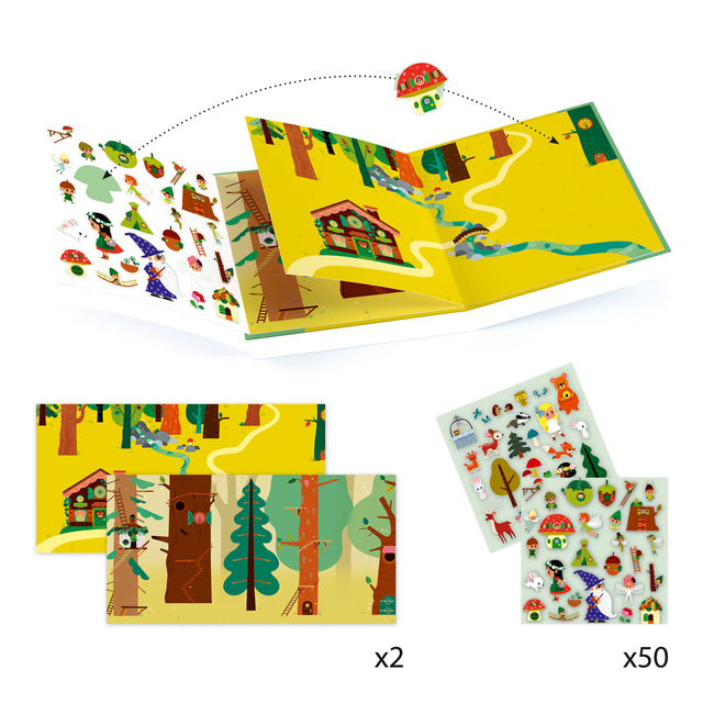 The Magical Forest Sticker Scenes