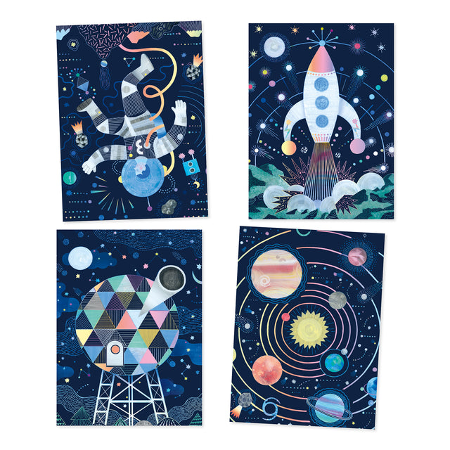 Cosmic Mission Scratch Cards Kit