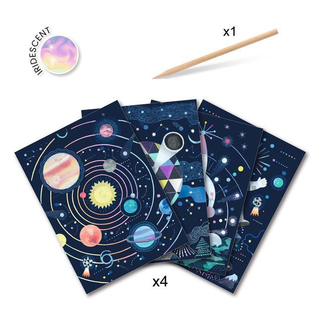 Cosmic Mission Scratch Cards Kit
