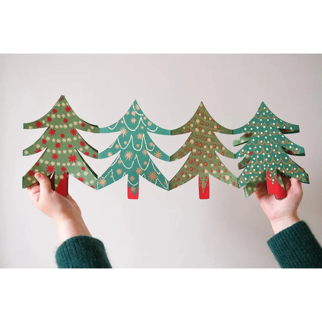 Christmas Trees Concertina Garland