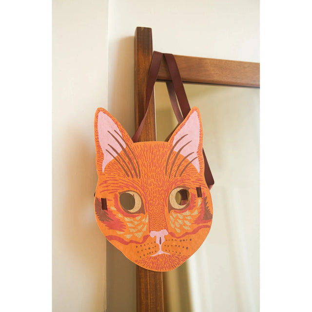 Cat Mask Die-Cut Card