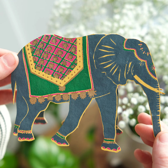 Elephant Die-Cut Card