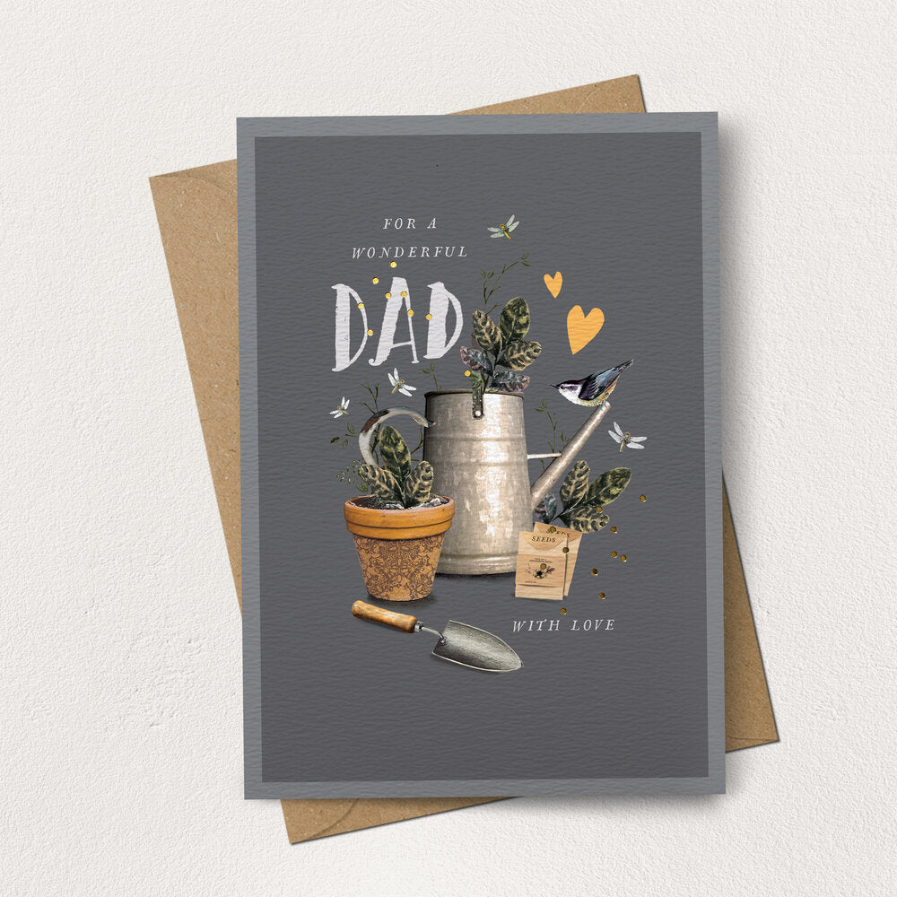 Dad Gardening Tools Card