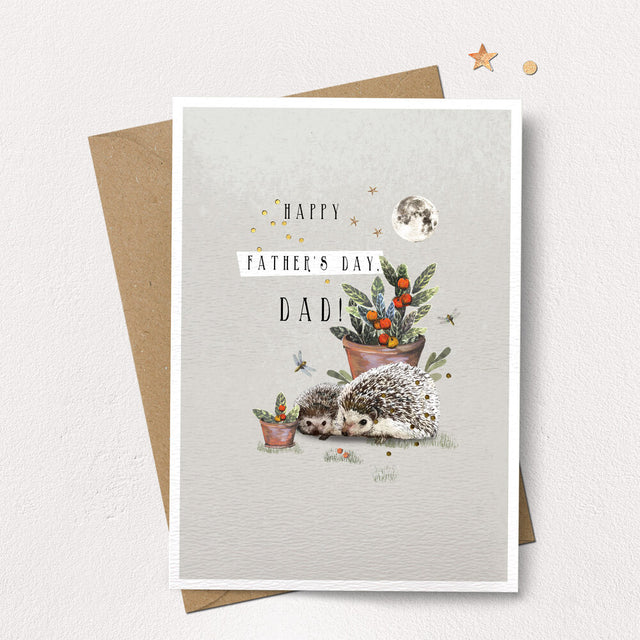 Hedgehog Father's Day Card