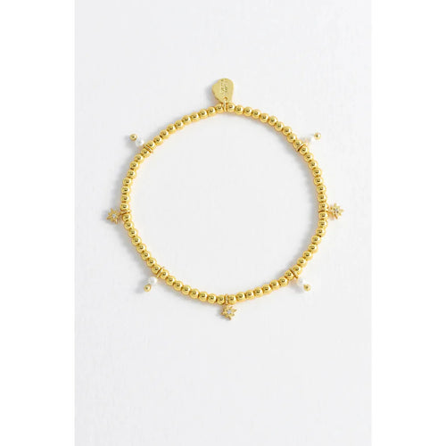 Pearl And Star Gold Plated Bracelet