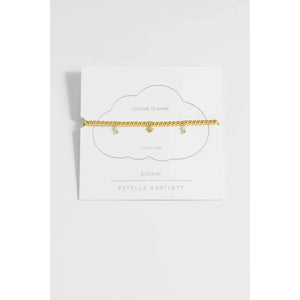 Pearl And Star Gold Plated Bracelet
