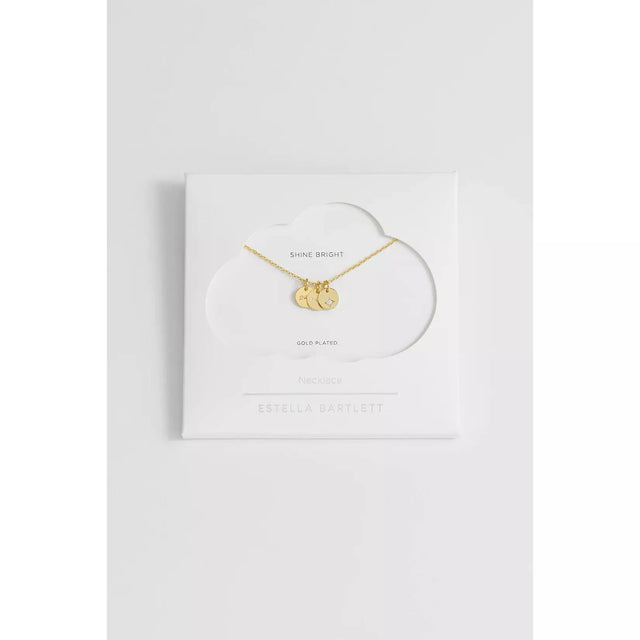 Triple Disc Gold Necklace