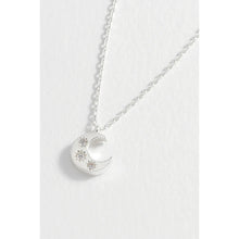 Load image into Gallery viewer, Three Stone Moon Silver Plated Necklace