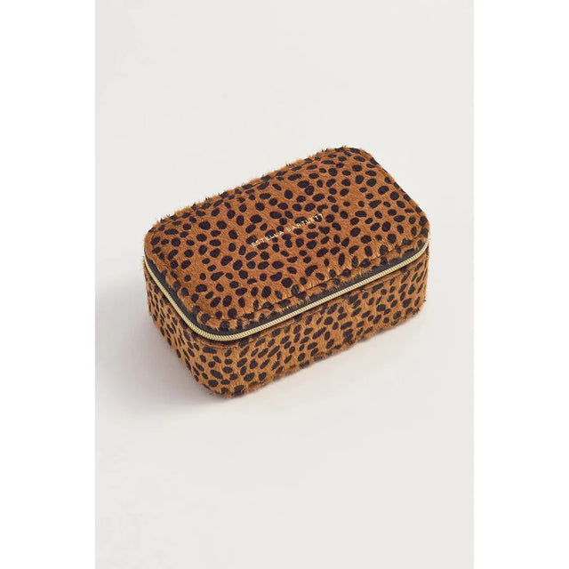 Dark Cheetah Textured Jewellery Box