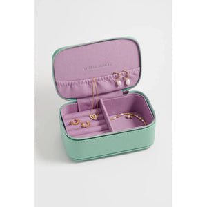 Spearmint Saffiano Mini Jewellery Box
