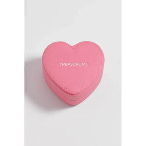 Mini Pink Heart Jewellery Box
