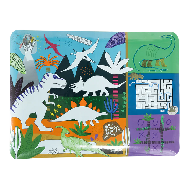 Dinosaur Colour & Games Activity Mat
