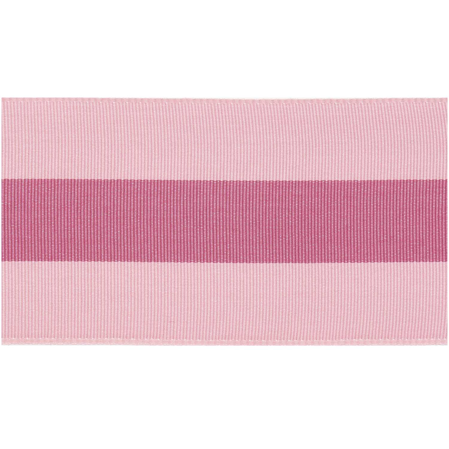 Dusky Pink Stripe Woven Ribbon