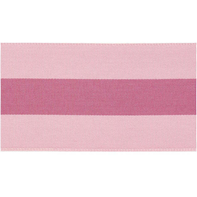 Dusky Pink Stripe Woven Ribbon
