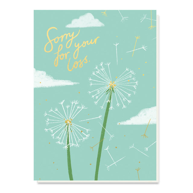 Sorry For Your Loss Dandelion Card